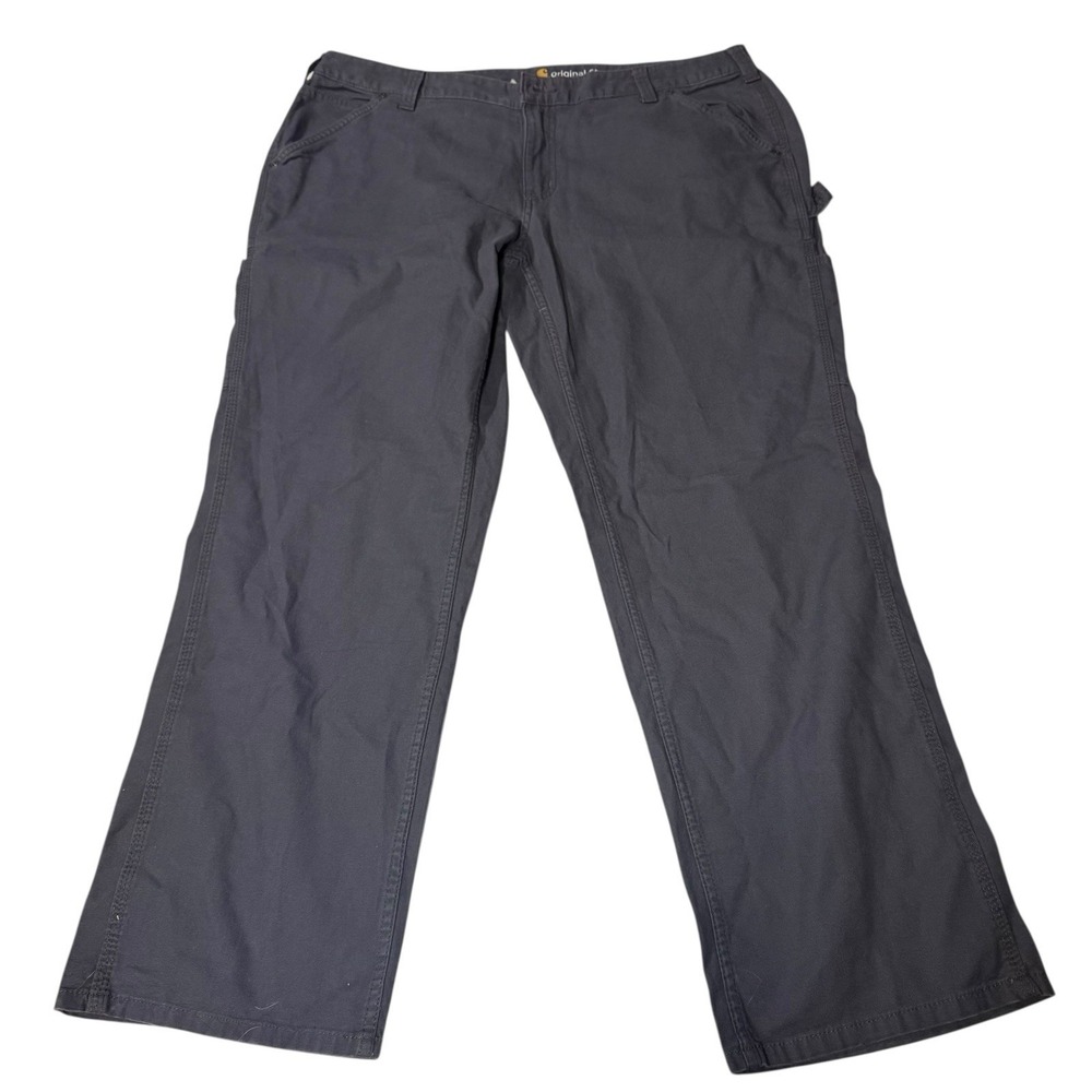 Carhartt Women's Utility Work Pants 18 Regular Gray‎ Original Fit Cargo Stretch